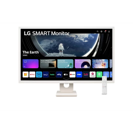 LG Smart IPS monitor 31.5" 32SR50F-W, 1920x1080, 16:9, 250cd / m2, 8ms, 2xHDMI / 2xUSB / Bluetooth / AirPlay, hangszóró