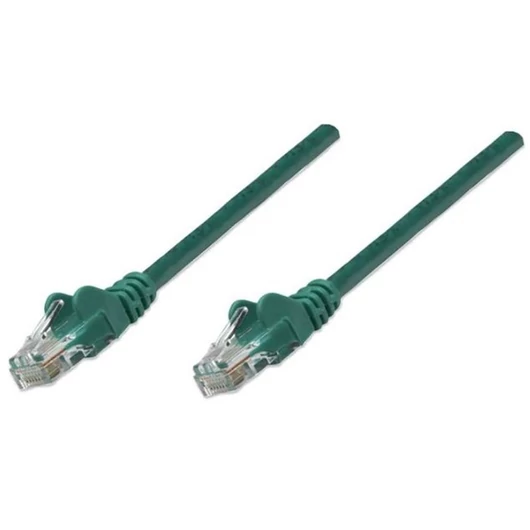 Manhattan Kábel - U / UTP Patch (RJ45 to RJ45, Cat6, 1m, Zöld)