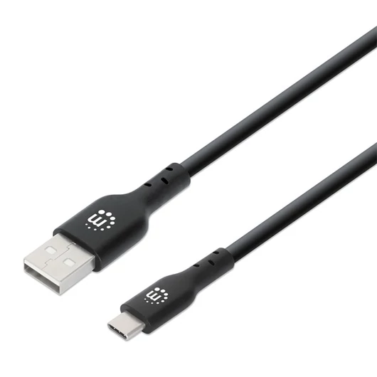 Manhattan Kábel - USB nyomtató kábel (USB2.0, USB-A - USB-B, 3m, Fekete)