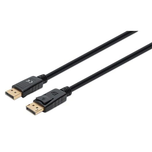 Manhattan Kábel - DisplayPort to HDMI PVC (DisplayPort 1.4, 4K@144hz, HDR, 2m, Fekete)