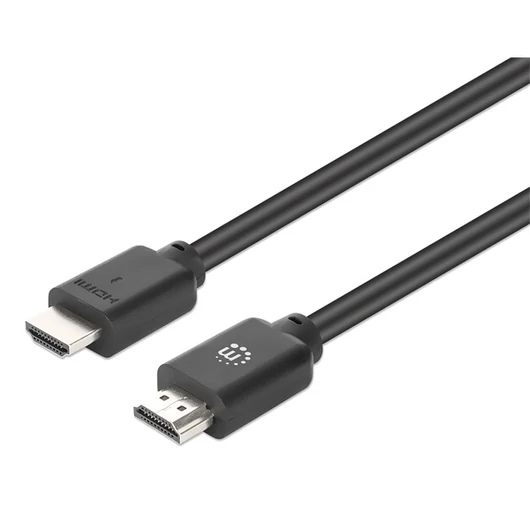 Manhattan Kábel - HDMI to HDMI (HDR, HEC, ARC, 4K@60Hz, HDR, HDCP 2.3, 15m, 18 Gbps Fekete)