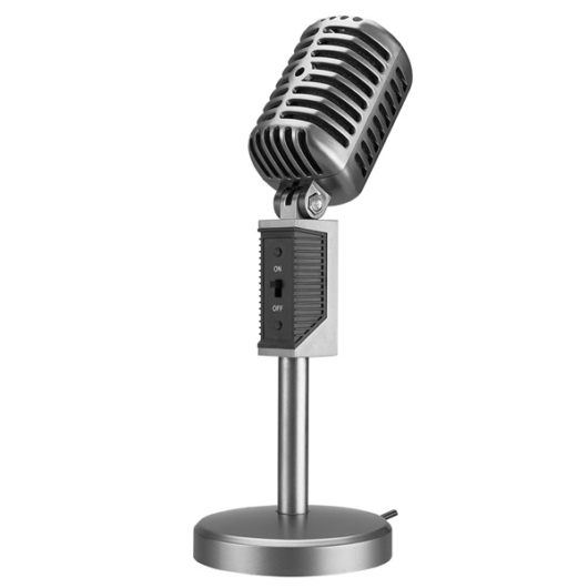Snopy Mikrofon - SN-150M (3,5 Jack csatlakozó; 180cm kábel; állvány, fekete)