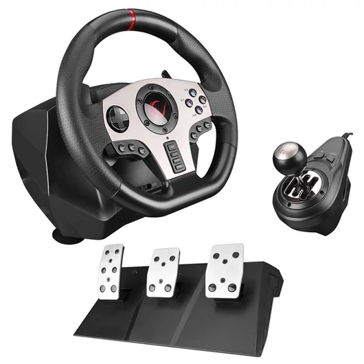 Rampage Gamer kormány - V902  (PS3 / PS4 / PC / XBOXONE / XBOX360 /SWITCH, 3 pedál + váltókar, vibrálás)