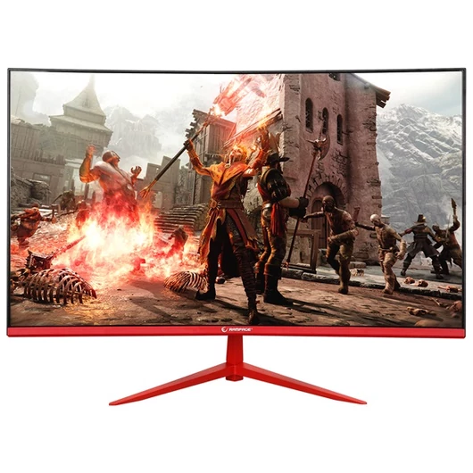 Rampage Monitor 24" - BLAZE BL24R165C  (VA, 165Hz, 1ms, 16:9, 1920x1080, 200cd / m2, HDMI, DP, fekete, FreeSync, ívelt)