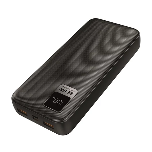 S-Link Powerbank - G230 20000mAh (2xUSB, Micro usb, Type-C, PD20W + QC3.0, led, fekete)