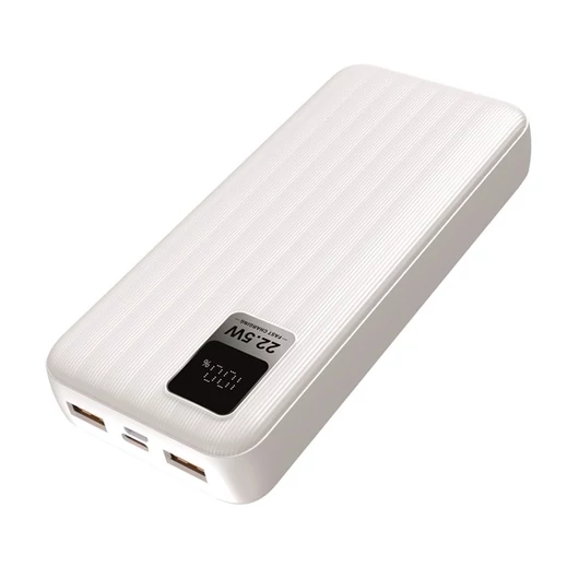 S-Link Powerbank - G230 20000mAh (2xUSB, Micro usb, Type-C, PD20W + QC3.0, led, fehér)