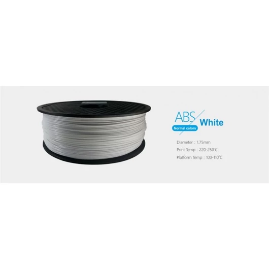 3D FILAMENT 1,75mm ABS Fehér (1kg-os tekercs) Egyéb