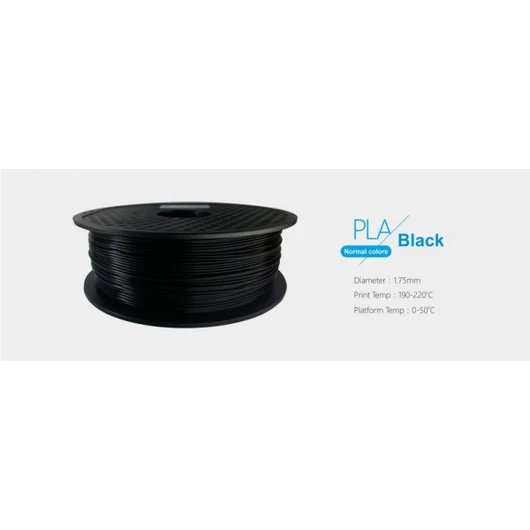 3D FILAMENT 1,75mm PLA Fekete /1kg-os tekercs/ Egyéb