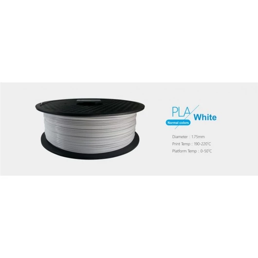 3D FILAMENT 1,75mm PLA Fehér /1kg-os tekercs/ Egyéb