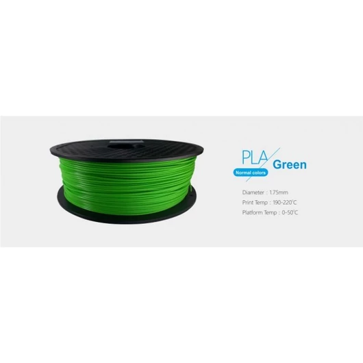3D FILAMENT 1,75mm PLA Zöld /1kg-os tekercs/ Egyéb