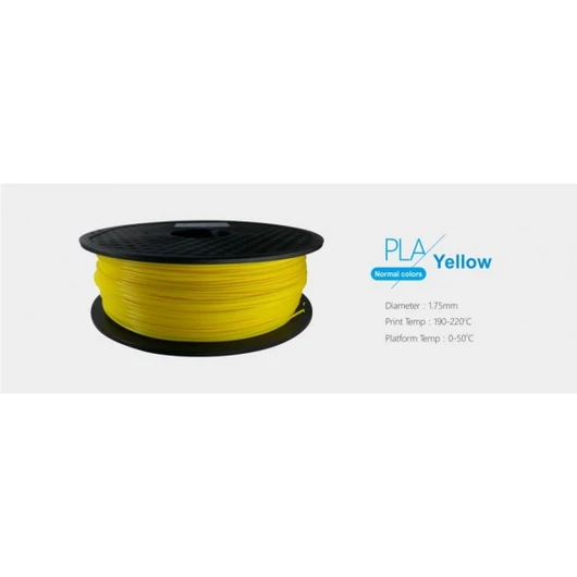 3D FILAMENT 1,75mm PLA Sárga /1kg-os tekercs/ Egyéb