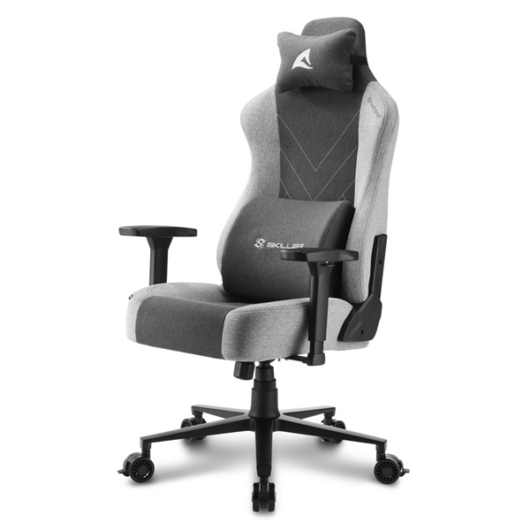 Sharkoon Gamer szék - Skiller SGS30 Fabric Grey (állítható magasság; állítható kartámasz; szövet; acél talp; 130kg-ig)