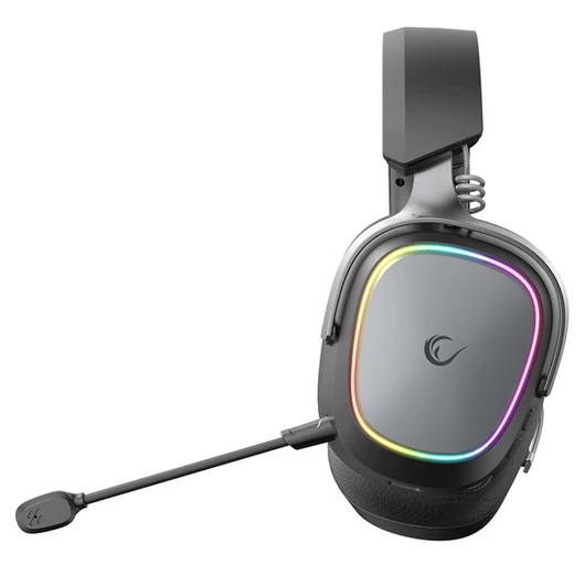 Rampage Fejhallgató - RETSU (1000mAh, Bluetooth + kábel + 2,4Ghz, mikrofon, hangerőszabályzó, nagy-párnás, RGB, fekete)