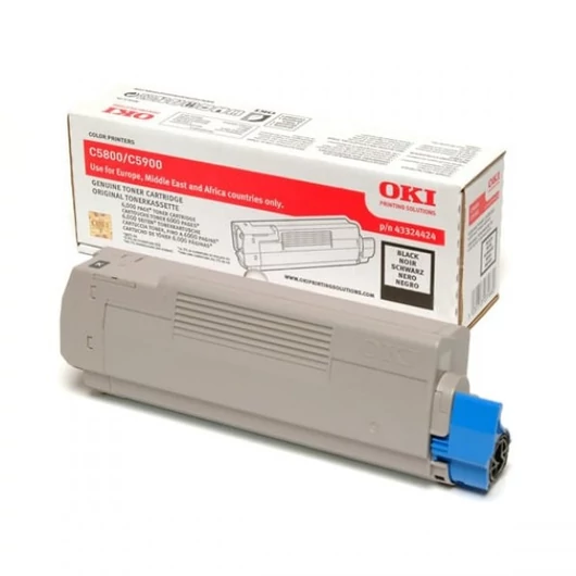 Oki C5800,5900 Toner Black 6000 oldalra Oki