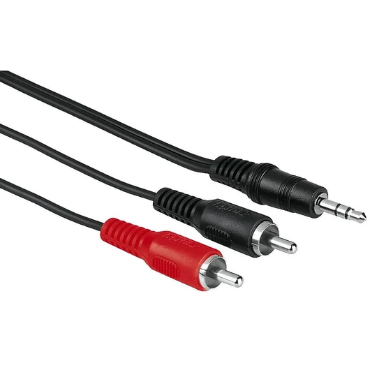 Hama 2RCA - 3.5 stereo jack összekötő kábel 2m (43333)