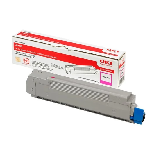 Oki C8600 Toner Magenta 6000 oldalra Oki
