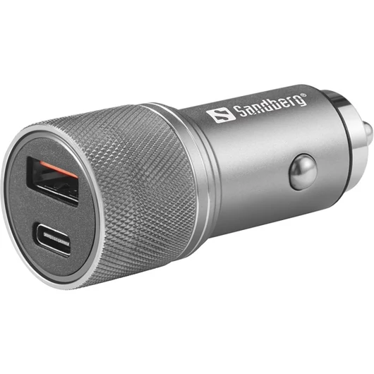 Sandberg szivargyújtús töltő - Sandberg Car Charger 1xQC3.0 + 1xUSBC 48W