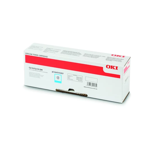 OKI C610 Toner Cián 6000 oldalra Oki