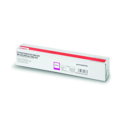 Oki C310/330/510/530/MC351 Toner Magenta 2000 oldalra Oki