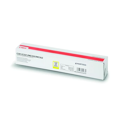 Oki C301/C321 Toner Sárga 1500 oldalra Oki