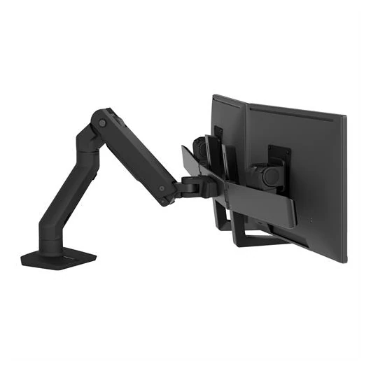 HX DUAL MONITOR ARM IN SCHWARZ TISCHHALTERUNG FUER MONITORE BIS