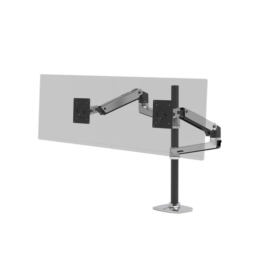 LX DUAL STACKING ARM TALL POLE BLACK ACCENTS POLISHED
