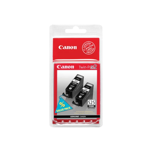 CANON PGI-525PG BK ink cartridge black standard capacity 2x19ml 2 x 339 pages 2-pack blister without alarm