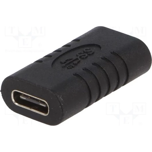 Goobay USB-C -> USB-C F / F adapter fekete