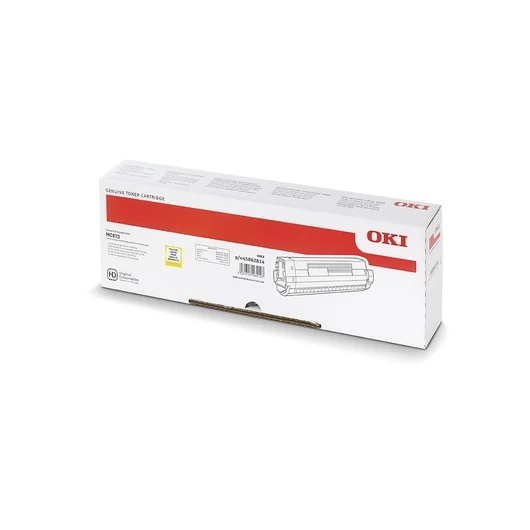 Oki MC873 Toner Sárga 10000 oldalra Oki