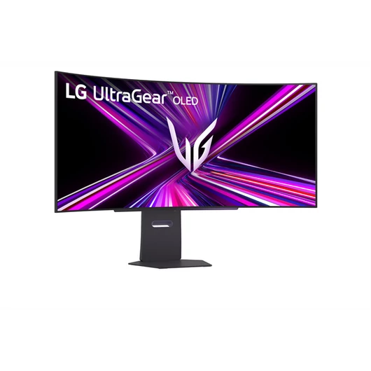 LG Monitor 45" - 45GX900A-B (OLED; Ívelt, 21:9; 3440x1440; <1ms; 275cd; 240Hz, HDMIx2, BT, DP; USB; HDR; Áll.mag. Spkr)