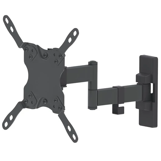 Manhattan TV állvány -  Fali csuklós dupla Fekete (max.VESA:200x200)(13"-43"-ig) 20 kg