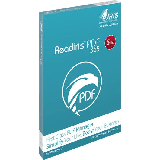 Canon IRIScan Readiris PDF Family 365 - 5lic Win - Box PDF Manager