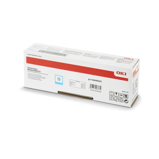 Oki C532/C542 Toner Cián 1500 oldalra Oki
