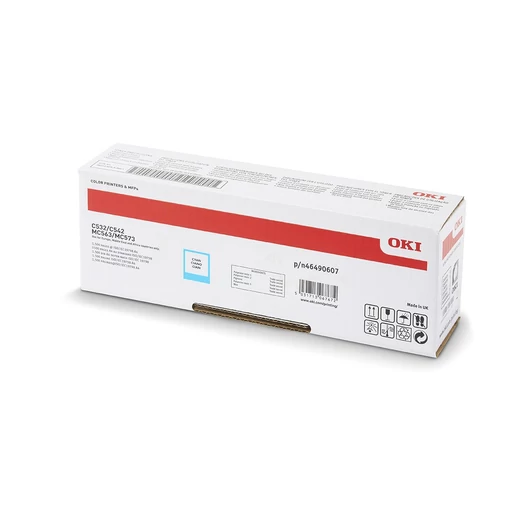 Oki C532/C542 High Toner Cián 6000 oldalra Oki
