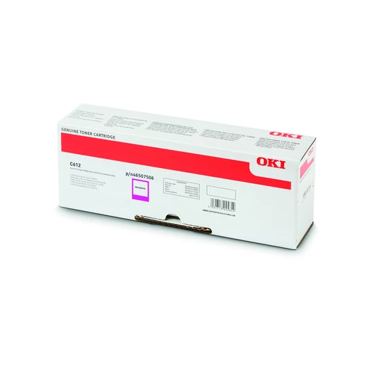 Oki C612 Toner Magenta 6000 oldalra Oki
