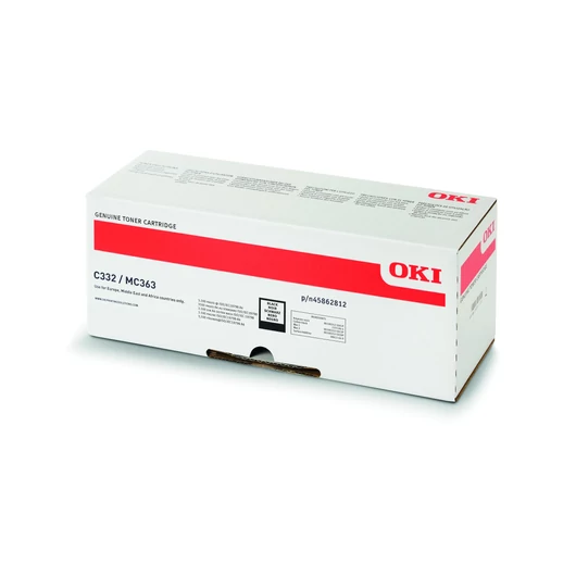 Oki C332/MC363 High Toner Black 3500 oldalra Oki