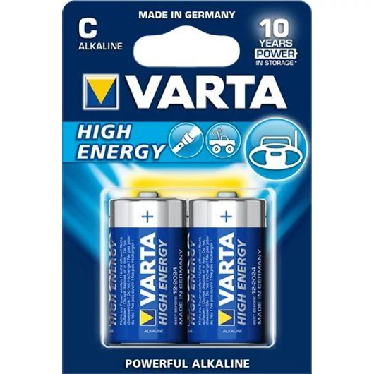 Varta Primer Alkáli elem C LR14 1.5 V High Energy (2db/csomag)  (4914121412)