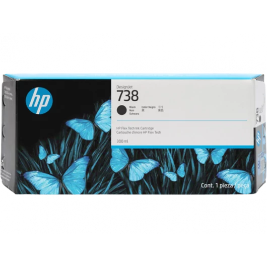 HP 498N8A Patron Black 300ml No.738 HP