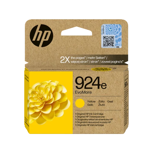 HP 4K0U9NE Tintapatron Yellow 800 oldal kapacitás No.924e EvoMore HP