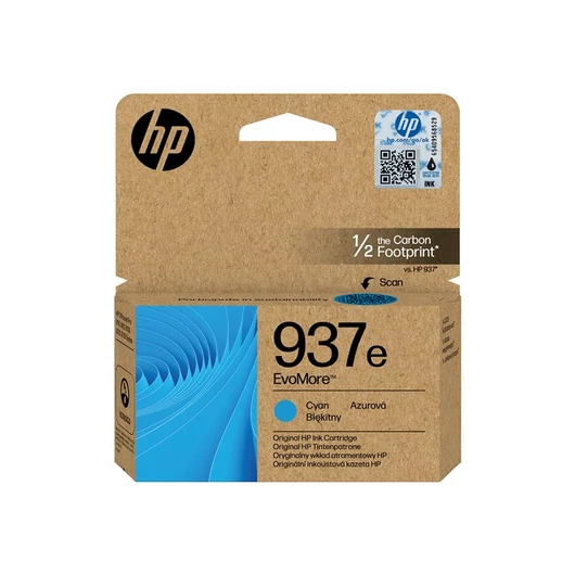 HP 4S6W6NE Tintapatron Cyan 1.650 oldal kapacitás No.937e EvoMore HP