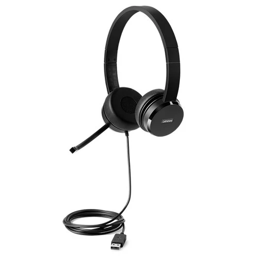 Lenovo 100 USB headset fekete (4XD0X88524)