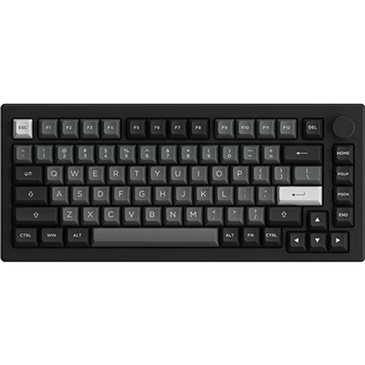 Akko 5075B Plus Black&Silver V3 PRO Cream Yellow RGB Backlit ISO UK billentyűzet