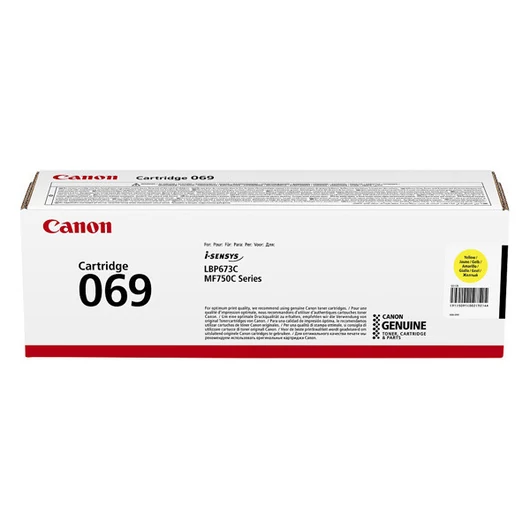 Canon CRG069 Toner Yellow 1.900 oldal kapacitás Canon