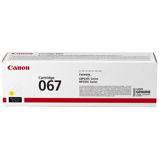 Canon CRG067 Toner Yellow 1.250 oldal kapacitás Canon