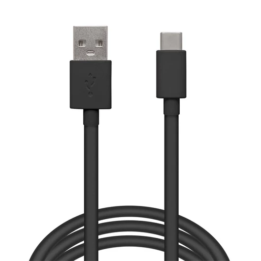 Delight kábel - USB-C töltőkábel (USB-C apa be- / kimenet; 1m, fekete)