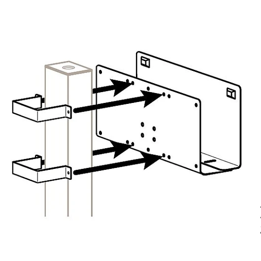 BRACKETMOUNT PERIPH TO 3X3 POST POST