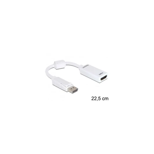 Delock Átalakító - 61767 (Displayport 1.1a -> HDMI, FullHD, fehér)