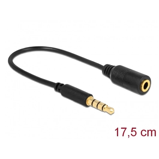 Delock Átalakító - 62498 (3.5 mm Jack 4 pin> 3.5 mm Jack 4 pin, apa / anya)