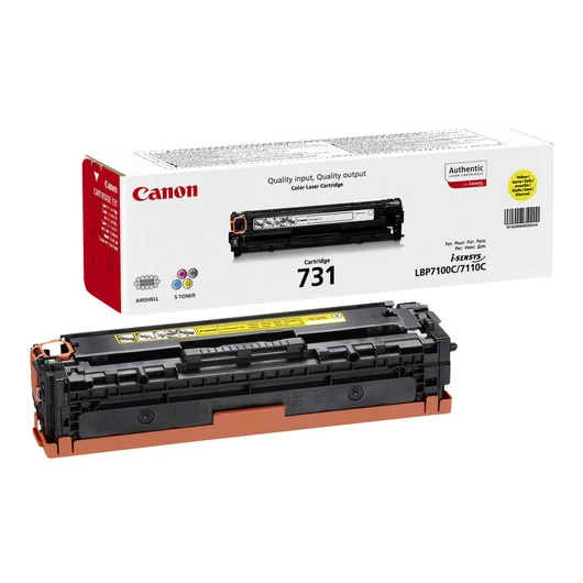 CANON 731-Y toner cartridge yellow standard capacity 1.500 pages 1-pack