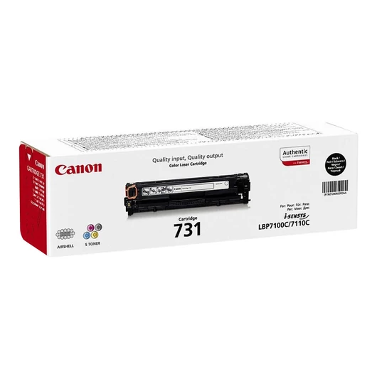 CANON 731-BK toner cartridge black standard capacity 1.400 pages 1-pack